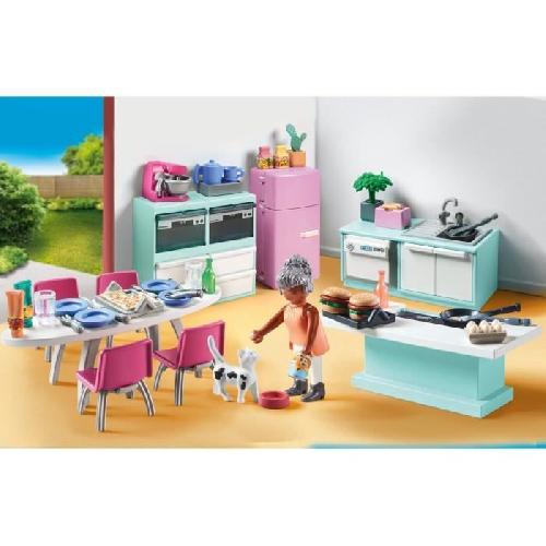 Figurine Miniature - Personnage Miniature PLAYMOBIL 71608 Cuisine avec ilôt central. My life. Maison d'architecte. 105 pieces. Des 4 ans