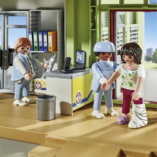 Figurine Miniature - Personnage Miniature PLAYMOBIL 71615 Hôpital aménagé. Action Heroes. L'hôpital. 165 pieces. Des 4 ans