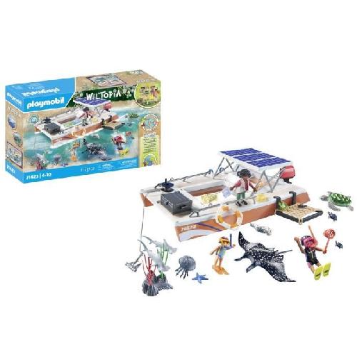 Figurine Miniature - Personnage Miniature PLAYMOBIL 71623 Bateau de surveillance des récifs coralliens. 67 pieces. Des 4 ans