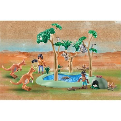 Figurine Miniature - Personnage Miniature PLAYMOBIL 71624 Explorateurs avec animaux australiens. Wiltopia. 50 pieces. Des 4 ans