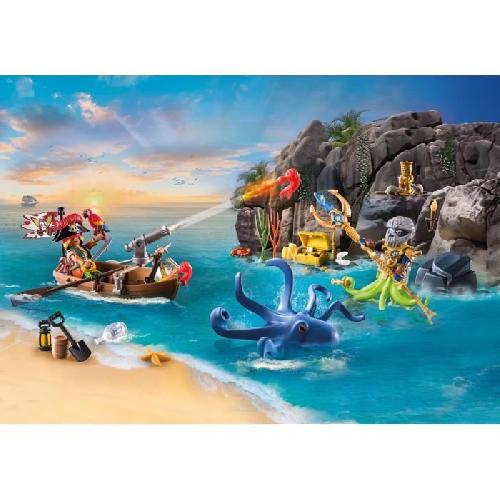 Figurine Miniature - Personnage Miniature PLAYMOBIL 71636 Calendrier l'Avent Pirate. 24 surprises. 98 pieces. Des 4 ans