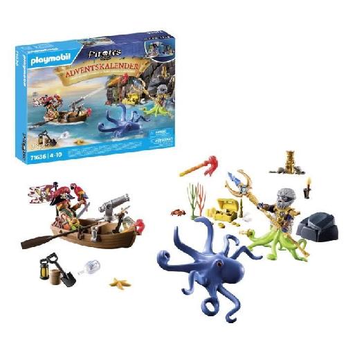 Figurine Miniature - Personnage Miniature PLAYMOBIL 71636 Calendrier l'Avent Pirate. 24 surprises. 98 pieces. Des 4 ans