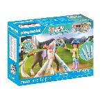 Figurine Miniature - Personnage Miniature PLAYMOBIL 71640 Cavaliere avec criniere de cheval a colorier. Horses of Waterfall. 19 pieces Des 5 ans