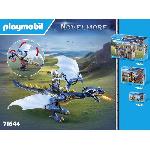 Figurine Miniature - Personnage Miniature PLAYMOBIL 71644 Combattants avec dragons et canon. Novelmore. Dragon. 39 pieces. Des 4 ans