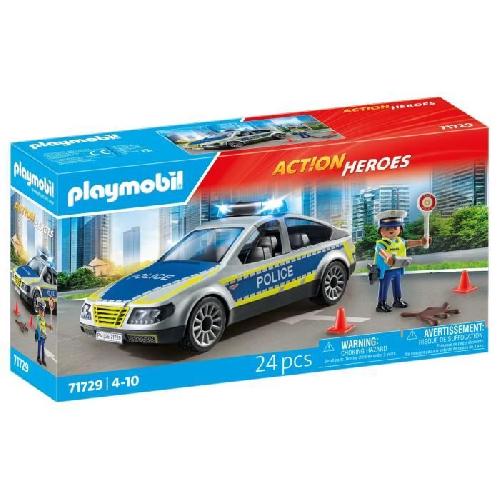 Univers Miniature - Habitation Miniature - Garage Miniature PLAYMOBIL 71729 Voiture police avec sirene et gyrophare