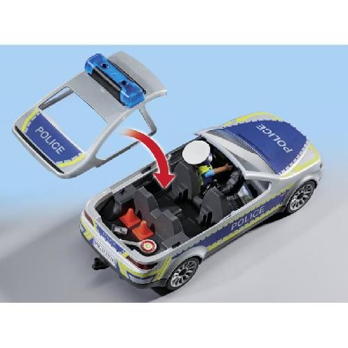 Univers Miniature - Habitation Miniature - Garage Miniature PLAYMOBIL 71729 Voiture police avec sirene et gyrophare