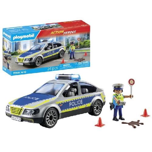 Univers Miniature - Habitation Miniature - Garage Miniature PLAYMOBIL 71729 Voiture police avec sirene et gyrophare