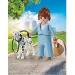 Univers Miniature - Habitation Miniature - Garage Miniature PLAYMOBIL 71736 Femme d'affaire avec son Dalmatien