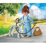 Univers Miniature - Habitation Miniature - Garage Miniature PLAYMOBIL 71736 Femme d'affaire avec son Dalmatien