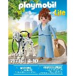 Univers Miniature - Habitation Miniature - Garage Miniature PLAYMOBIL 71736 Femme d'affaire avec son Dalmatien