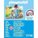 Univers Miniature - Habitation Miniature - Garage Miniature PLAYMOBIL 71736 Femme d'affaire avec son Dalmatien