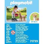 Univers Miniature - Habitation Miniature - Garage Miniature PLAYMOBIL 71739 Jeune fille rolleuse avec Retriever