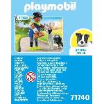 Univers Miniature - Habitation Miniature - Garage Miniature PLAYMOBIL 71740 Homme sportif avec Border Collie