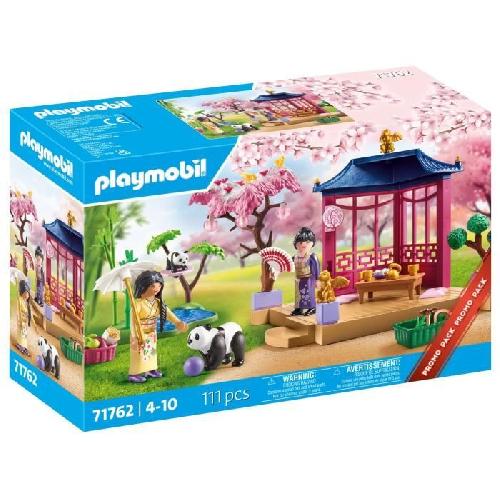 Univers Miniature - Habitation Miniature - Garage Miniature PLAYMOBIL 71762 Jardin asiatique avec famille de pandas. Promo pack. 111 pieces. Des 4 ans