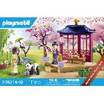 Univers Miniature - Habitation Miniature - Garage Miniature PLAYMOBIL 71762 Jardin asiatique avec famille de pandas. Promo pack. 111 pieces. Des 4 ans