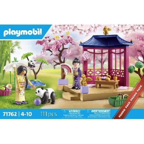 Univers Miniature - Habitation Miniature - Garage Miniature PLAYMOBIL 71762 Jardin asiatique avec famille de pandas. Promo pack. 111 pieces. Des 4 ans