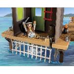 Univers Miniature - Habitation Miniature - Garage Miniature PLAYMOBIL 71792 Port de pirates avec repaire. prisons et canon. 165 pieces. des 4 ans