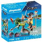 PLAYMOBIL 71795 Pirate avec arbalete et poissons a viser