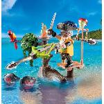 Univers Miniature - Habitation Miniature - Garage Miniature PLAYMOBIL 71795 Pirate avec arbalete et poissons a viser