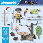 Univers Miniature - Habitation Miniature - Garage Miniature PLAYMOBIL 71795 Pirate avec arbalete et poissons a viser