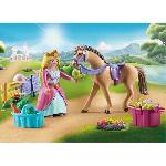 Univers Miniature - Habitation Miniature - Garage Miniature PLAYMOBIL 71801 Princesse cavaliere avec cheval