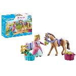 Univers Miniature - Habitation Miniature - Garage Miniature PLAYMOBIL 71801 Princesse cavaliere avec cheval