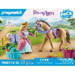 Univers Miniature - Habitation Miniature - Garage Miniature PLAYMOBIL 71801 Princesse cavaliere avec cheval