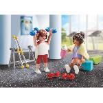 Univers Miniature - Habitation Miniature - Garage Miniature PLAYMOBIL 71806 Sportifs avec matériel de fitness