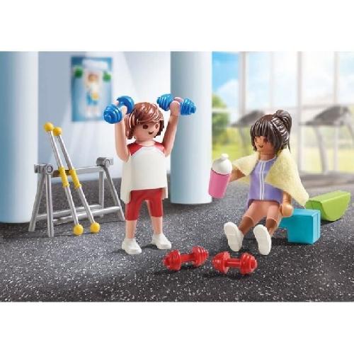 Univers Miniature - Habitation Miniature - Garage Miniature PLAYMOBIL 71806 Sportifs avec matériel de fitness