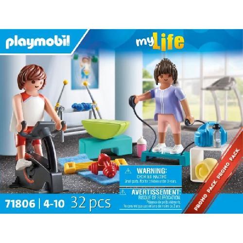 Univers Miniature - Habitation Miniature - Garage Miniature PLAYMOBIL 71806 Sportifs avec matériel de fitness