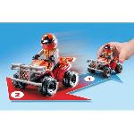 Univers Miniature - Habitation Miniature - Garage Miniature PLAYMOBIL 71808 Duo de cascadeurs avec quad et moto