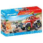 PLAYMOBIL 71824 Vehicule de pompiers avec bidon enflamme