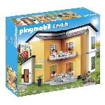 Univers Miniature - Habitation Miniature - Garage Miniature PLAYMOBIL - 9266 - City Life - La Maison Moderne - 137 pieces - Mixte - Bleu - Plastique