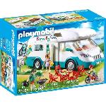 Playmobil - Family Fun - Famille et camping-car - 135 pieces - Jaune
