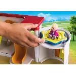 Univers Miniature - Habitation Miniature - Garage Miniature PLAYMOBIL - Garderie transportable - Bleu - Playmobil 1.2.3 - Pour Enfant de 18 mois et plus