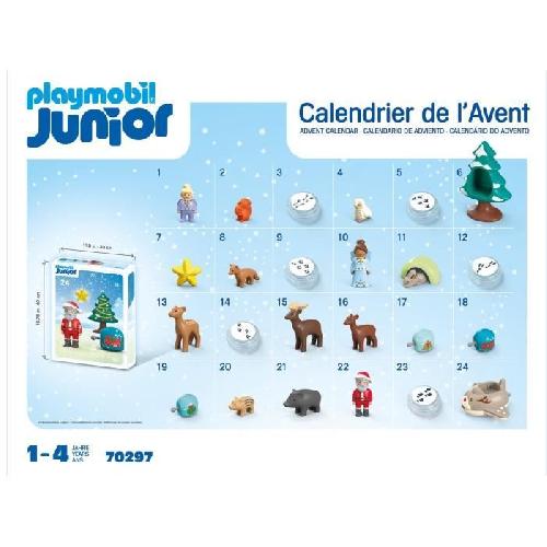 Figurine Miniature - Personnage Miniature PLAYMOBIL JUNIOR 70297 Calendrier de l'Avent PLAYMOBIL Junior. 24 surprises. Des 12 mois