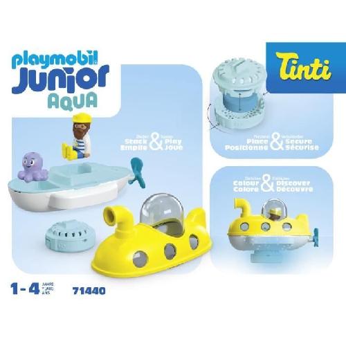 Figurine Miniature - Personnage Miniature PLAYMOBIL Junior 71440 Sous-marin. Junior AQUA Tinti. Des 12 mois