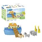 PLAYMOBIL Junior 71681 Arche de Noé transportable. Comprend un bateau flottant et animaux. Des 1 an