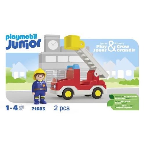 Figurine Miniature - Personnage Miniature PLAYMOBIL Junior 71683 Camion de pompier. Des 12 mois