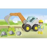 Univers Miniature - Habitation Miniature - Garage Miniature PLAYMOBIL Junior 71684 Pelleteuse. Pour bebe. Des 12 mois