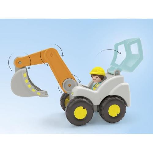 Univers Miniature - Habitation Miniature - Garage Miniature PLAYMOBIL Junior 71684 Pelleteuse. Pour bebe. Des 12 mois