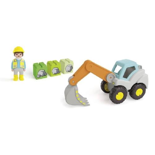 Univers Miniature - Habitation Miniature - Garage Miniature PLAYMOBIL Junior 71684 Pelleteuse. Pour bebe. Des 12 mois