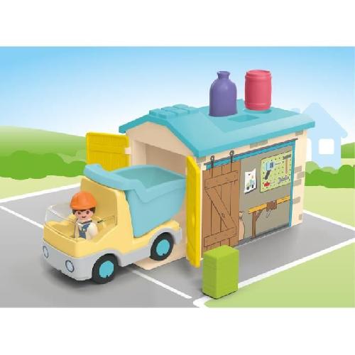 Univers Miniature - Habitation Miniature - Garage Miniature PLAYMOBIL Junior 71686 Ouvrier camion et garage. Disney. Des 12 mois