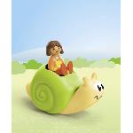 Univers Miniature - Habitation Miniature - Garage Miniature PLAYMOBIL JUNIOR 71699 Enfant avec escargot a bascule Junior