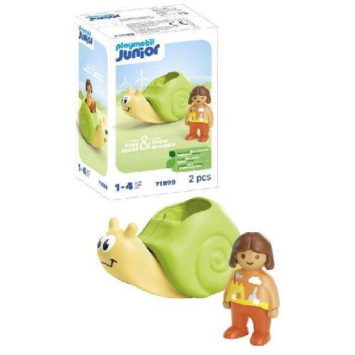 Univers Miniature - Habitation Miniature - Garage Miniature PLAYMOBIL JUNIOR 71699 Enfant avec escargot a bascule Junior