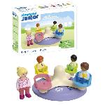 PLAYMOBIL Junior 71701 Enfants et tourniquet. Comprend quatre personnages et un tourniquet. Des 1 an