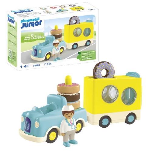 Figurine Miniature - Personnage Miniature PLAYMOBIL Junior 71702 Camion de donuts Junior. Des 12 mois