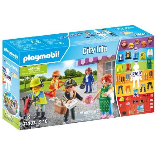 Univers Miniature - Habitation Miniature - Garage Miniature PLAYMOBIL - My Figures : Métiers - City Life - 5 ans - 58 pieces