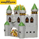 Figurine Miniature - Personnage Miniature Playset Château de Bowser - JAKKS PACIFIC - Super Mario - Figurine de Bowser - Effets sonores - Mécanismes fonctionnels