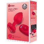 Plugs et godes Anal Plug anal coeur vibrant rouge M-L